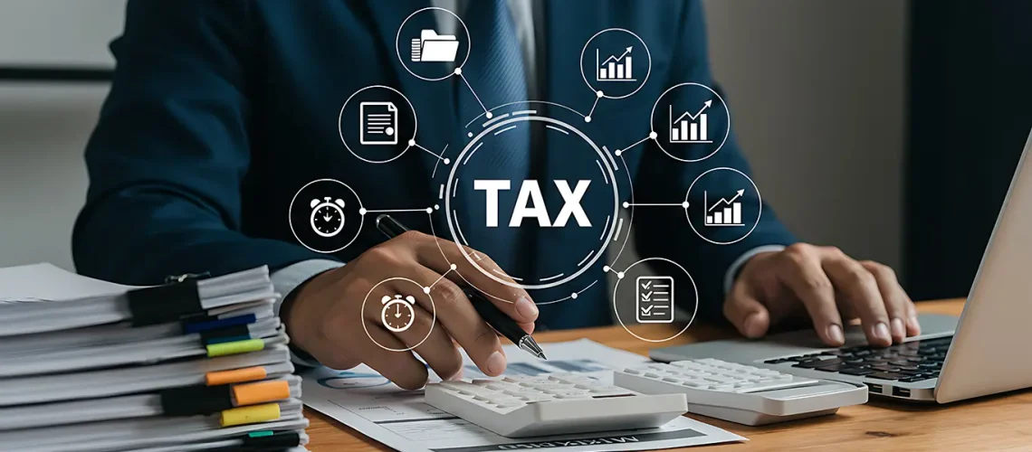 a pile of taxe-Calgary Tax Accountants - Crescendo Accounting